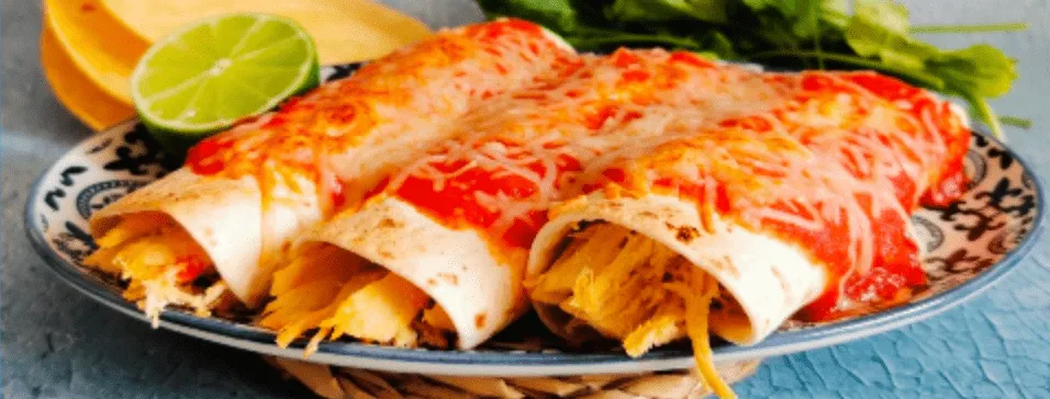 Enchiladas de pollo para los amantes de la comida casera